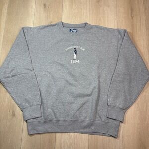 Savannah Golf Club 1794 Mens Graphic Crewneck Sweatshirt Gray Blue 84 Large